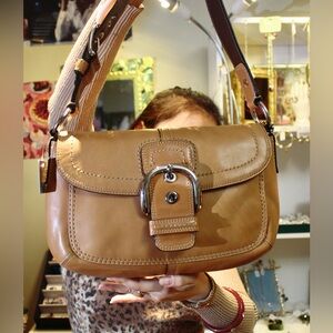 Soho Coach Leather Shoulder Bag
